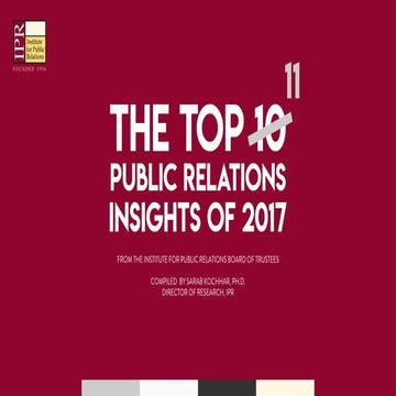 The Top 11 PR Research Insights of 2017