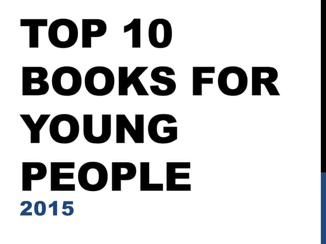 Top 10 books for young people 2015
