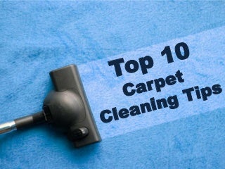 Carpet cleaning tips