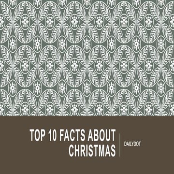 Top 10 Facts About Christmas