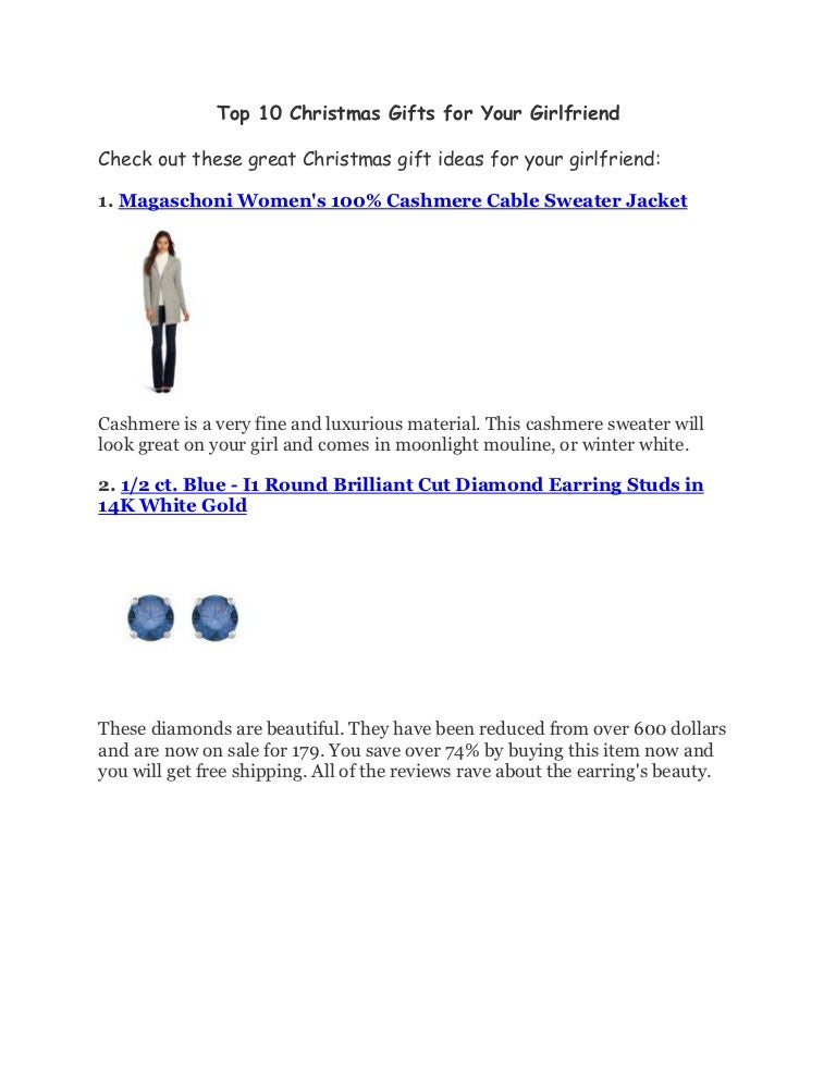 Top 10 Christmas Gifts for Your Girlfriend