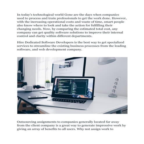 Top 10 companies to hire dedicated software developers in low cost from india...