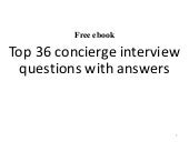 Top 36 concierge interview question...