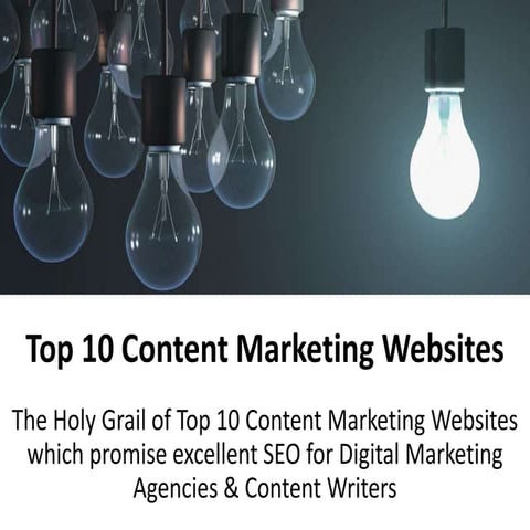 Top 10 Content Marketing Websites for Creative Writers
