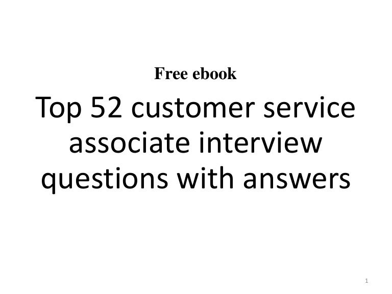 how to answer customer service interview questions