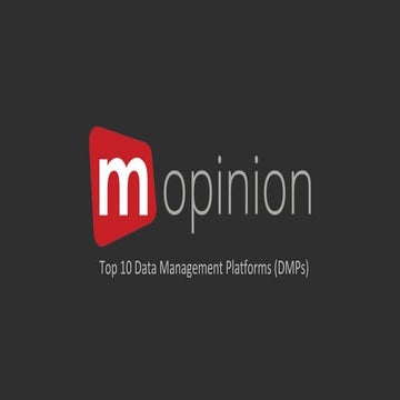 Top 10 Data Management Platforms | PDF