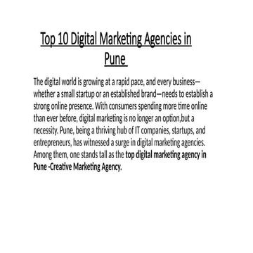 Top 10 Digital Marketing Agencies in Pune.pptx
