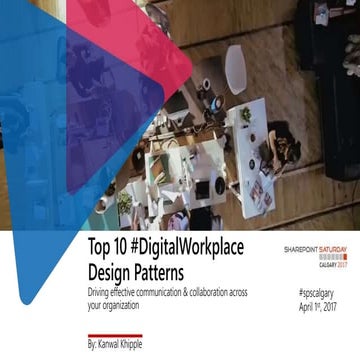 Top 10 Digital Workplace Patterns #spscalgary