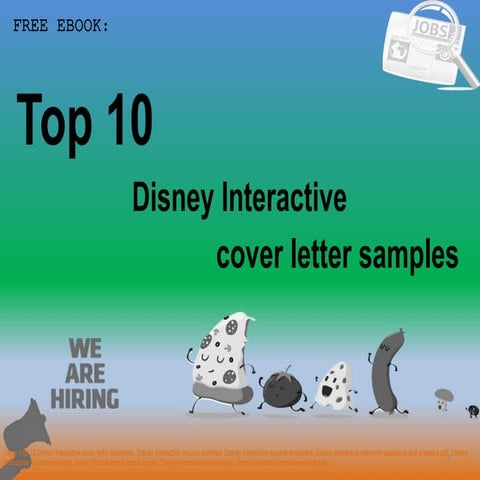Top 10 disney interactive cover letter samples