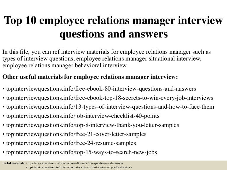 top10employeerelationsmanagerinterviewquestionsandanswers 150407081615 conversion gate01 thumbnail 4jpgcb1428412622 - Employee Relations Manager Sample Resume top10employeerelationsmanagerinterviewquestionsandanswers 150407081615 conversion gate01 thumbnail 4jpgcb1428412622 - Employee Relations Manager Sample Resume