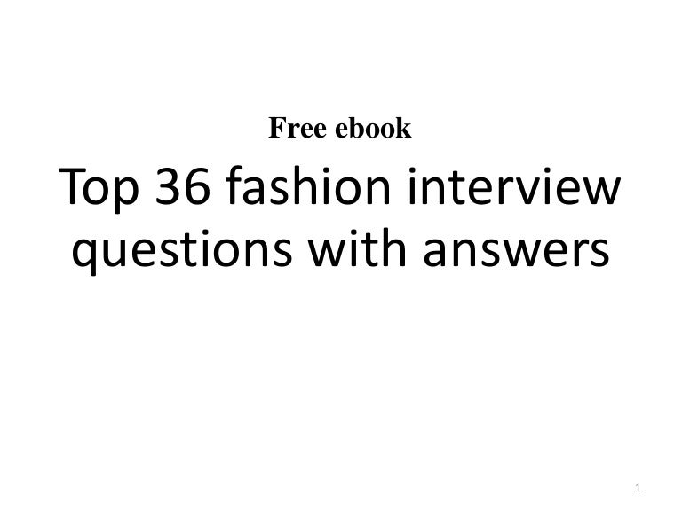 fashion designer interview questions
