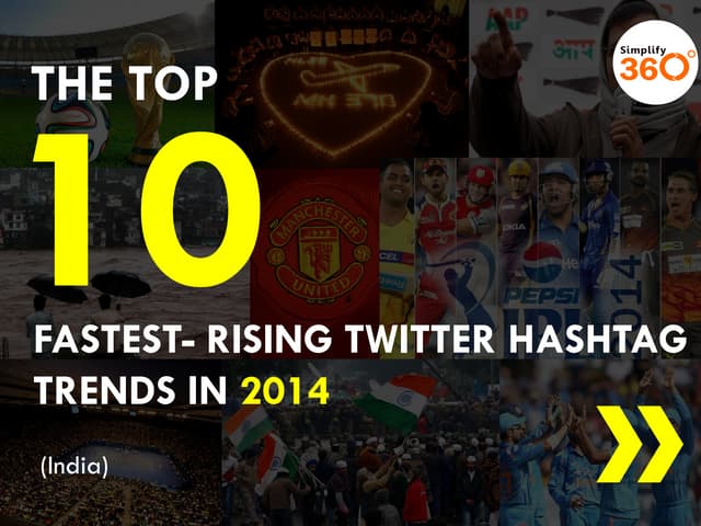 Top 10 Fastest rising Twitter hasht...