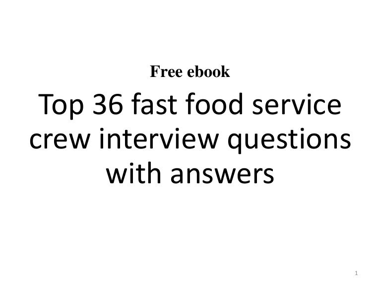 service industry interview questions