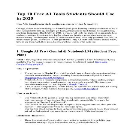 10 Best Free AI Tools for Research in 2024.ppt