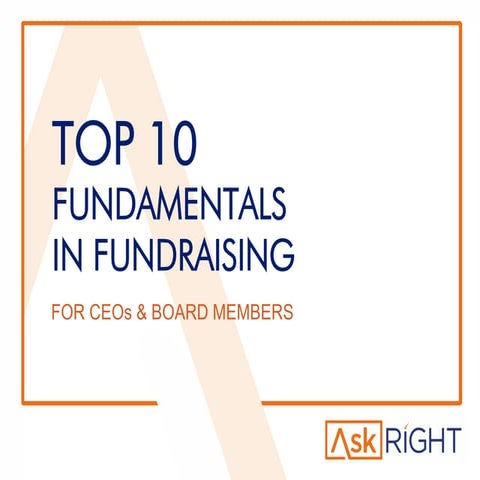 Top 10 Fundamentals in Fundraising