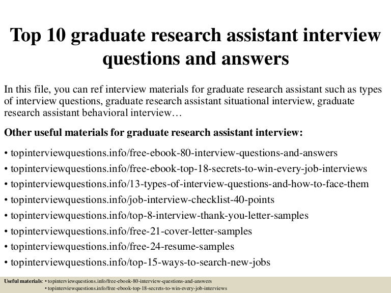 graduate research assistant cover letter