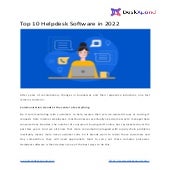 Top 10 helpdesk software in 2022