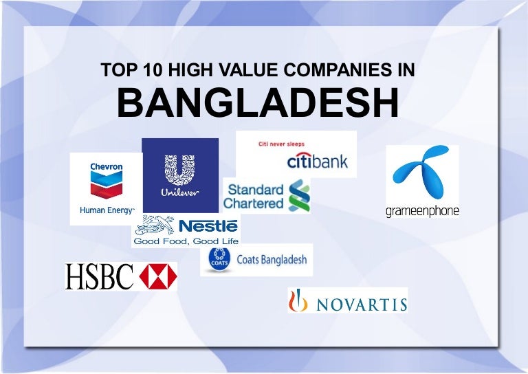 Top 10 High Valued Companies in Bangladesh