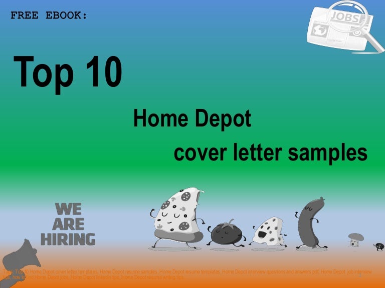 Top 10 home depot cover letter samples