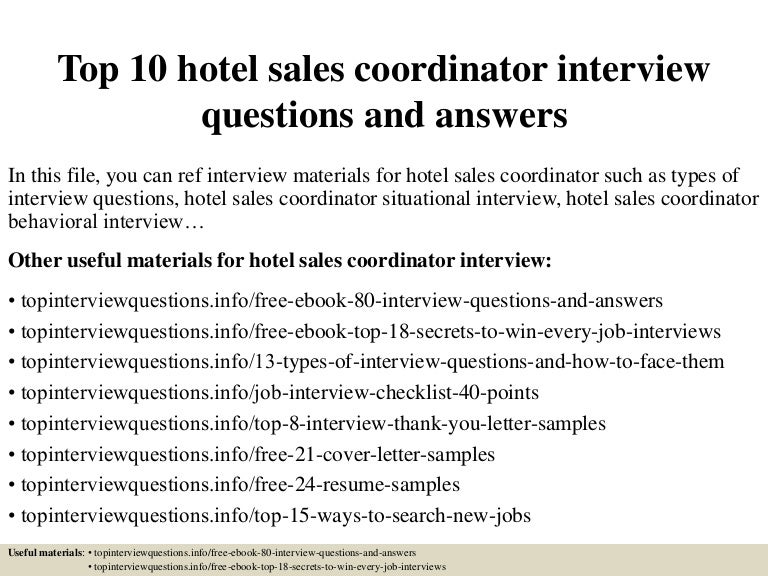 sample sales coordinator cover letter