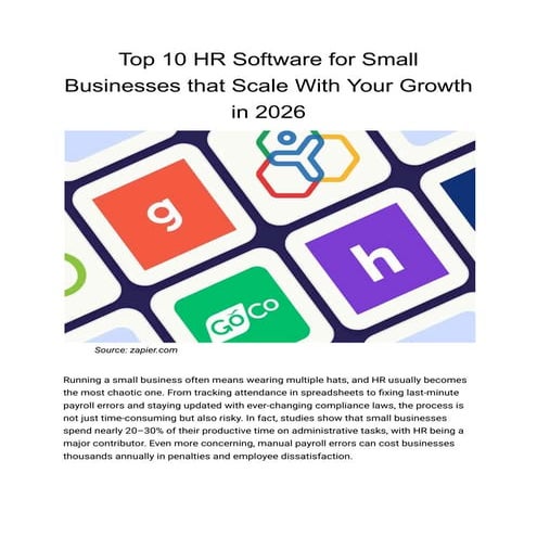 10 Most Trusted HR Software for Qatar Enterprises in 2026 | PDF