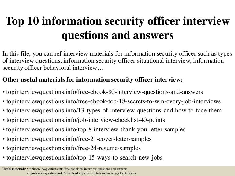 Lovely Security Officer Interview Questions #8: SlideShare Lovely Security Officer Interview Questions #8: SlideShare