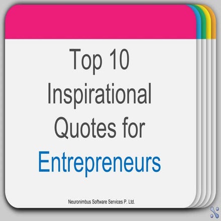 Top 10 Inspirational Quotes for Entrepreneurs