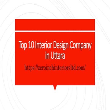 Interior Design in Gulshan | PPTX