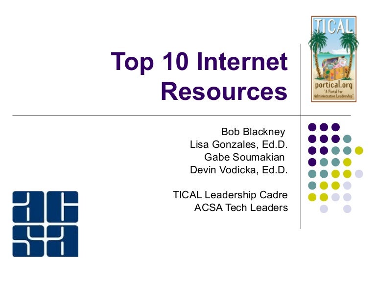 Top 10 Resources (revised)