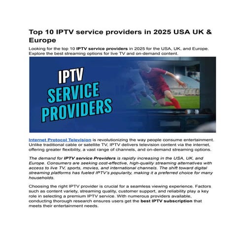 Top 10 IPTV service providers in 2025 USA UK & Europe.pdf