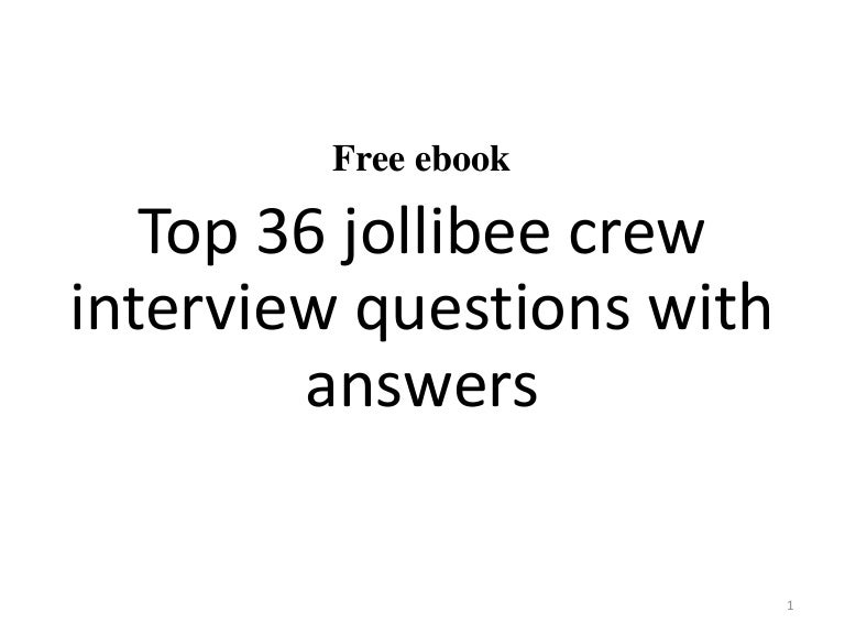 Resume Resume Sample In Jollibee top 36 jollibee crew interview questions and answers pdf