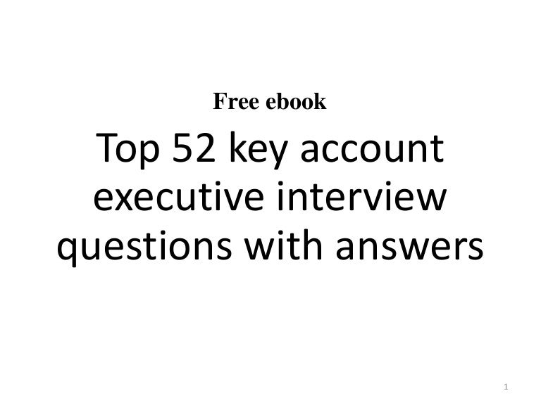 account manager interview questions and answers