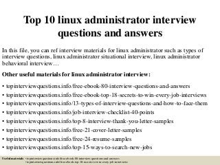 linux system administrator resumes