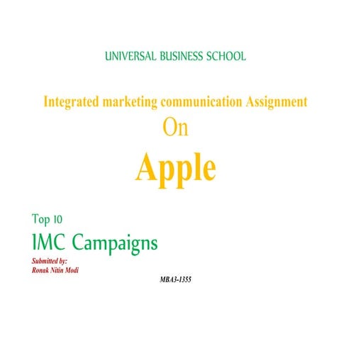 Top 10 marketing campaign by apple