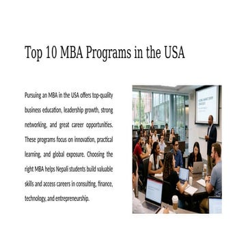 Top 10 MBA Programs in the USA - Best Business Schools for ...