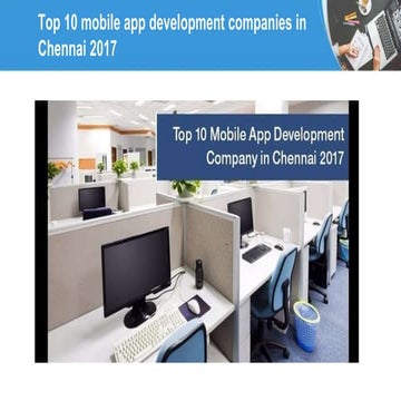 Top 10 mobile app development companies in chennai 2017  