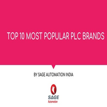 Top 10 most popular plc brands