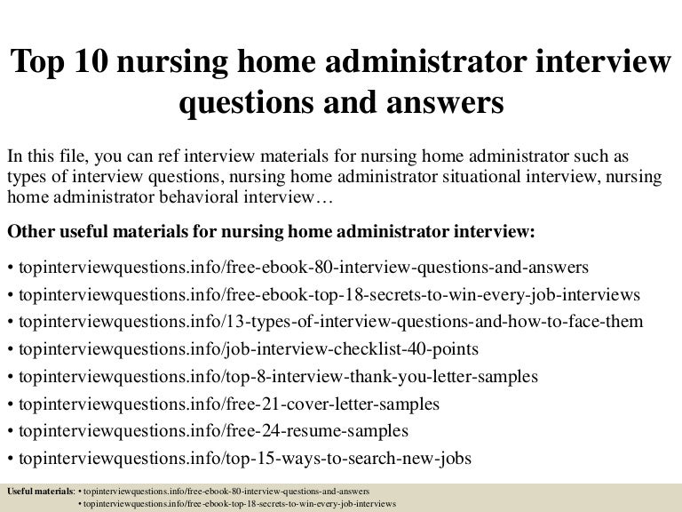 nursing home resume sample