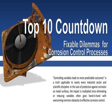 Top 10 of corrosion control