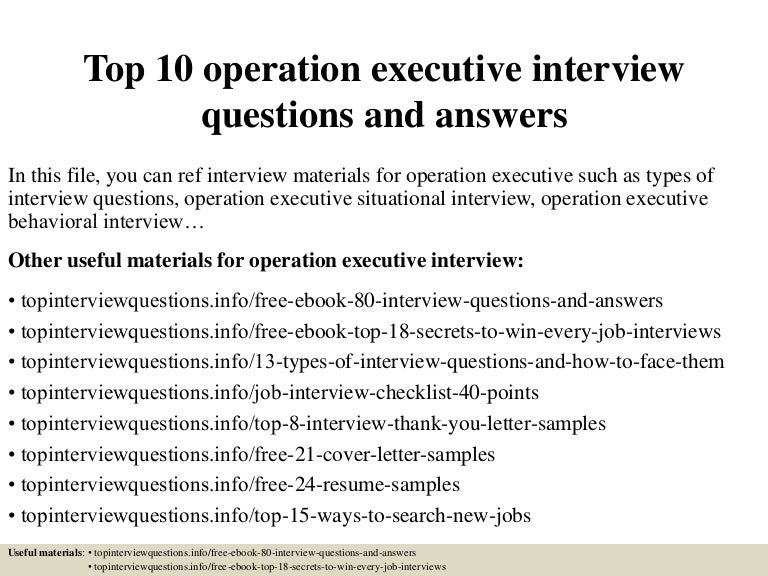 top-10-operation-executive-interview-questions-and-answers