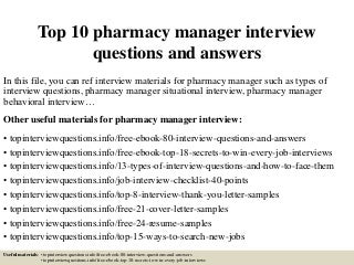 pharmacist consultant resume