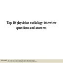 Radiography University Interview Questions – MFICS