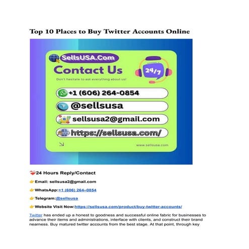 Top 10 Places to Buy Twitter Accounts Online.pdf