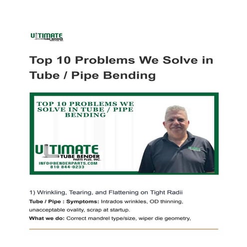 Top 10 Tube and Pipe Bending Challenges Solved for Precision and ...