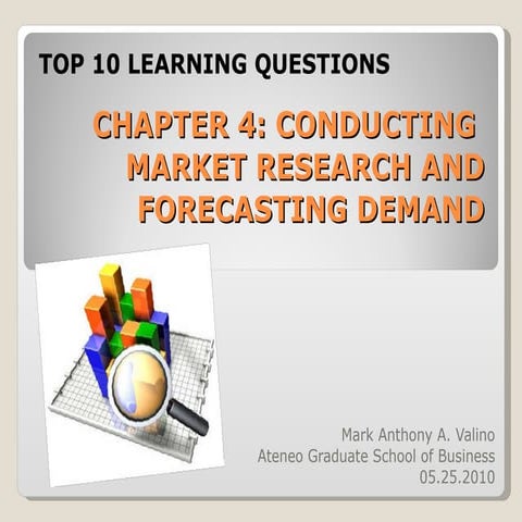 Top 10 Qs: Marketing Research and Forecasting Demand