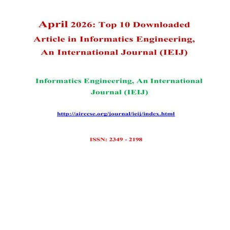 April 2026: Top 10 Read Article in Computer Science, Engineering and ...