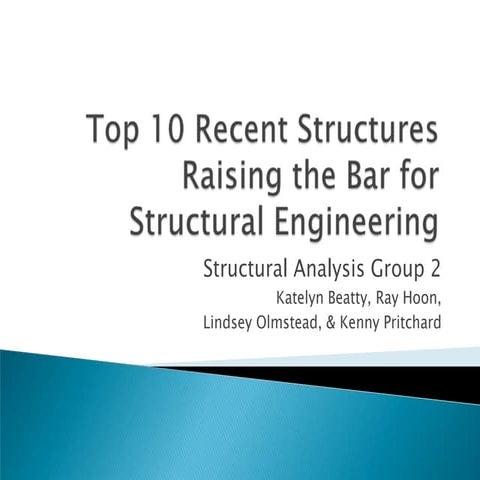 Structural Analysis II Power Point Project | PPTX