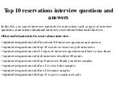 Master thesis interview questions