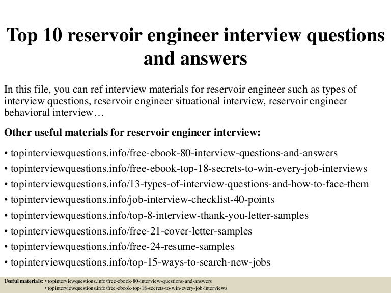 top10reservoirengineerinterviewquestionsandanswers 150406085733 conversion gate01 thumbnail 4jpgcb1428328700 - Reservoir Engineer Sample Resume top10reservoirengineerinterviewquestionsandanswers 150406085733 conversion gate01 thumbnail 4jpgcb1428328700 - Reservoir Engineer Sample Resume