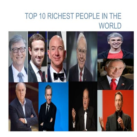Top 10 richest people in the world | PPTX